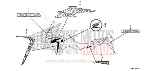 MARK/STRIPE (1) CRF1000DJ de 2018
